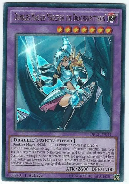 Dunkles Magier-Mädchen, die Drachenritterin Dunkles Magier-Mädchen, die Drachenritterin
